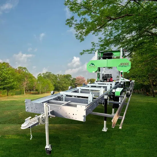 Automatic Sawing Wood Machine Portable Horizontal Band Sawmill