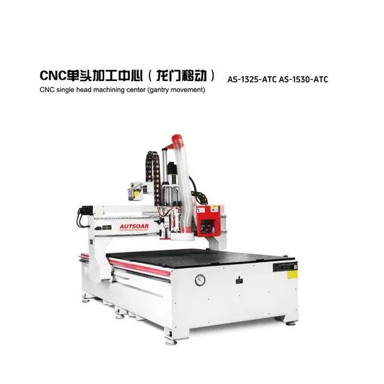 Kitchen Cabinet Manufacturing Woodworking Machinery 1530 Single Head Gantry Mobile CNC Woodworking Carving Machine
