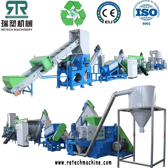 Plastic LDPE Agriculture Film/LLDPE Stretch Packaging Film/PP Woven Bags/PP Big Bag Crushing Washing Squeezing Machine/Line