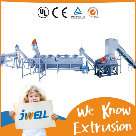 Jwell Waste/Consumerrecycling Crushing Washing Drying Granulation/Pelletizing/Granulator Line