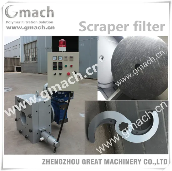 Plastic Recycling Granulating Extrusion Line Used Melt Filter Pelletizer Filter