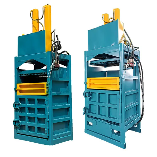 Semi Automatic Vertical Garbage Station Scrap Baler Hydraulic Baling Press Machine Cardboard Plastic 60t Baler Compactor