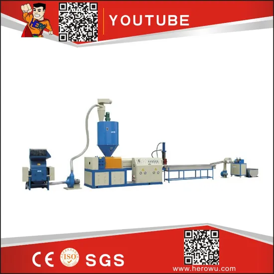 Water-Cooling Type Double-Stage PP/PE/Pet Plastic Recycling Machine
