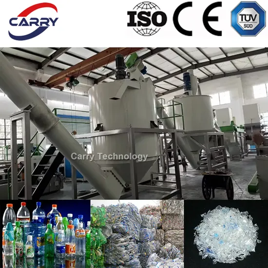 Stainless Steel 304 Pet Bottles Recycling Machine/Washing Line/Equipment Manufacturing Plant