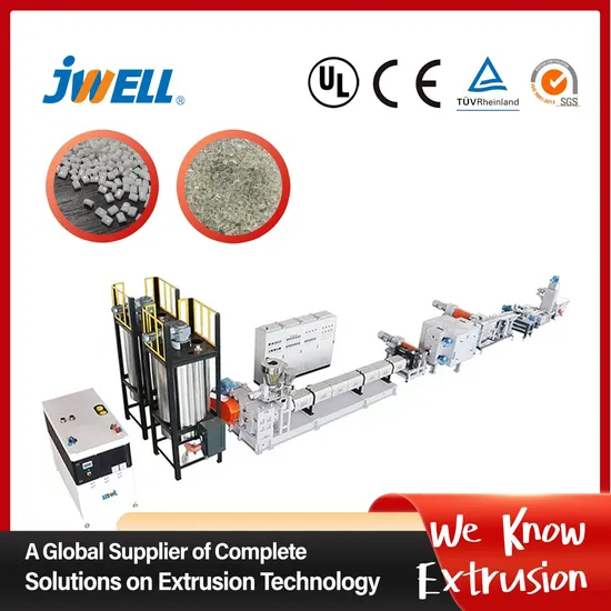 Jwell Single Screw Pet Flakes Pelletizing Machine Plastic-Machinery
