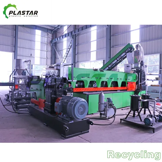 Double Stage Extruder EPS Foam Pelletizing Recycling Machine