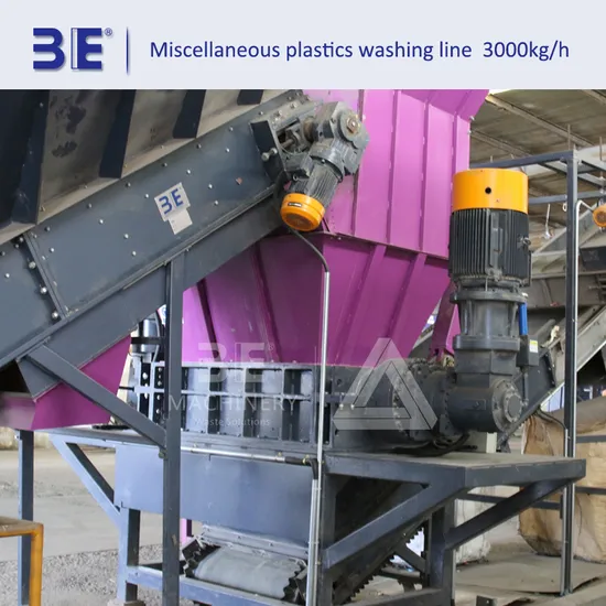 Waste Plastic Crushing Machine Recycling Process Unit in Small Scale Industries Recycling Machine