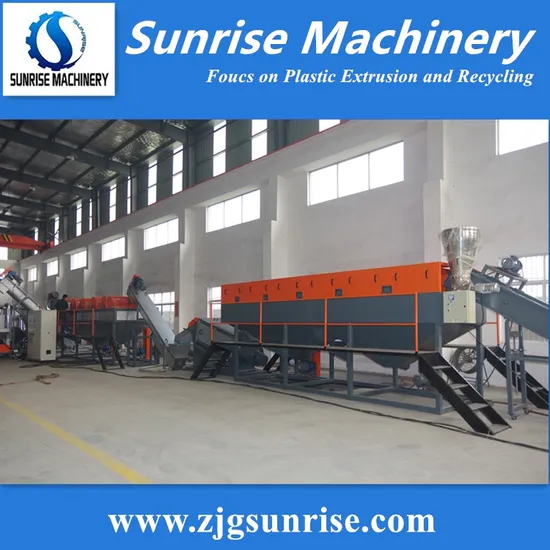 Factory Price Waste Plastic PE PP Pet Recycling Washing Granulating Machine