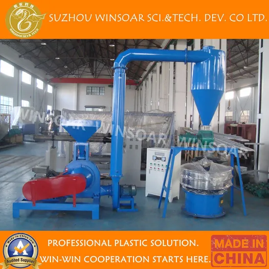 Rigid PVC Pipe Profile Board Scraps Flakes Powder Pulverizer Milling Machine