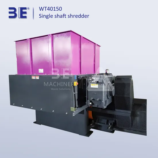 Single Shaft Shredder Recycling Machine