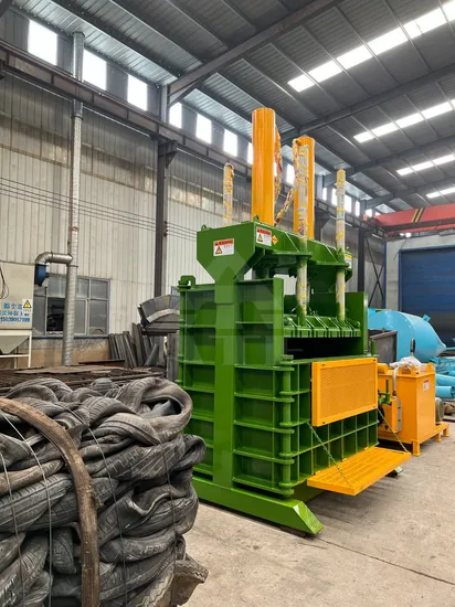 China Sale Vertical Hydraulic Scrap Metal Plastic Baler