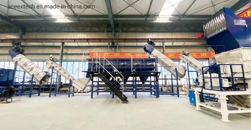 Plastic Milk Bottles Pet PP Drums Shredding Dewatering Dryer Plastic Washing Recycling Machine