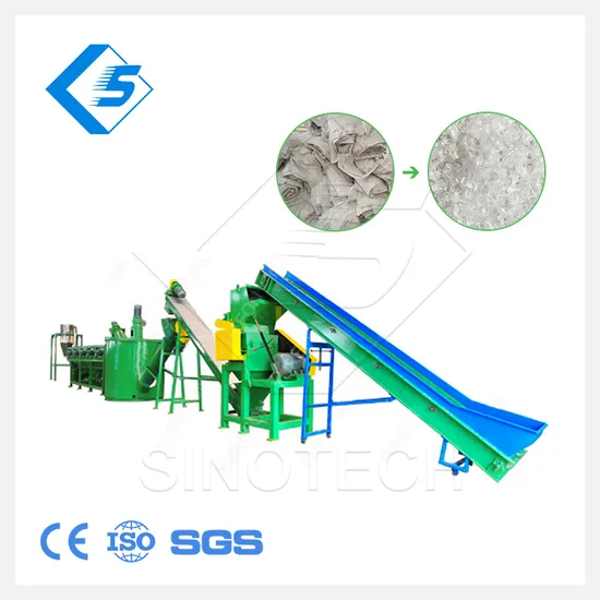 Sinotech Machinery Waste Recycled PP PE HDPE LDPE Film Recycling Washing Machine Full Automatic with High Capacity