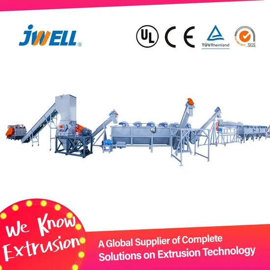 Waste Plastic PP PE Film Crushing Washing Recycling Line