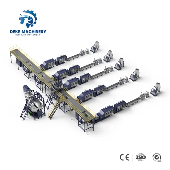 Automatic Mixing and Feeding System for Pelletizing Factory Before PE Granulator