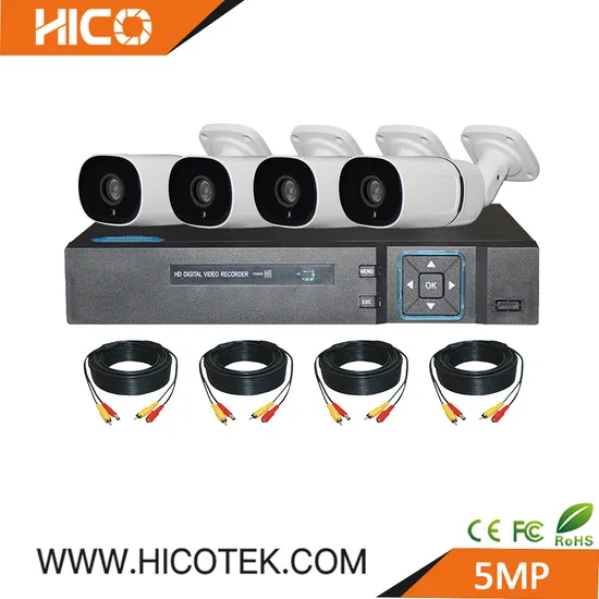 5MP 8MP 4K Ahd Cvi Tvi Analog Starlight Camera and 4 Channel DVR Coaxial Control Utc Remote Control Phone APP Kits