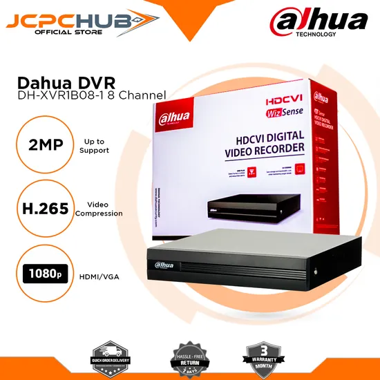 Dahua Xvr 8CH Penta-Brid 1080n/720p Cooper 1u 1HDD Digital Video Recorder
