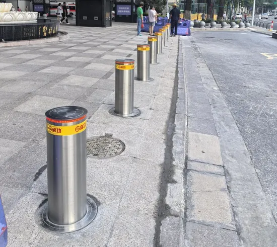 Retractable Semi Automatic Hydraulic Lifting Bollard Barrier Rising Road Blocker for Access