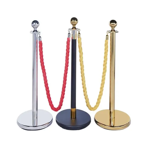 for Metal Poles Hotel Service Welcome Post Crowd Control Queue Pole for Party Stanchion Pole Barrier