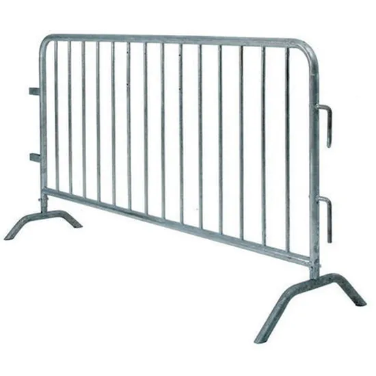 8 FT. Galvanized Heavy Duty Interlocking Steel Barricade Galvanized Crowd Control Barriers Temporary Fence