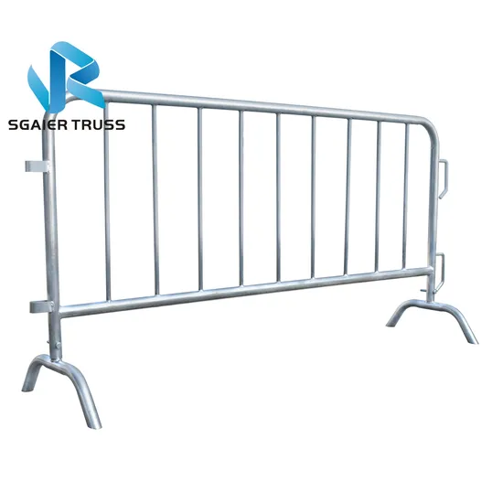 Portable Safety Temporary Steel Metal Traffic Crowd Control Zinc Galvanized Barrier