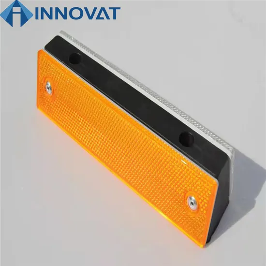 Highway Guardrail Relector Reflector for Road Barrier Pedestrian Safety Guardrail Profile Highway Pole Plastic Cat Eye Price Reflectors Driveway