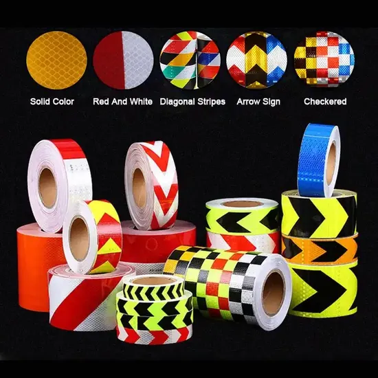 Reflector Tape Outdoor Waterproof Hi-Visibility Hazard Warning Adhesive Tape