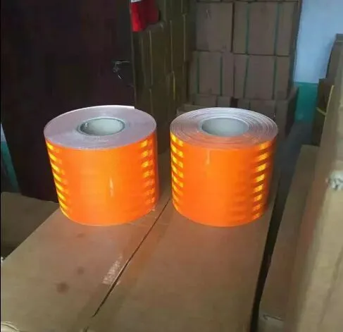 Fluorescent Orange Red Reflective Conspicuity Tape