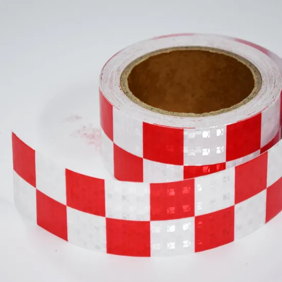 Manufacturers High Viscosity Prismatic Fluorescent Reflective Tape PVC Car Reflective Caution Tape