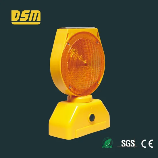 North America European Dsm LED Light Powered Safety Beacon Anti-Rain Solar Warning Lamp