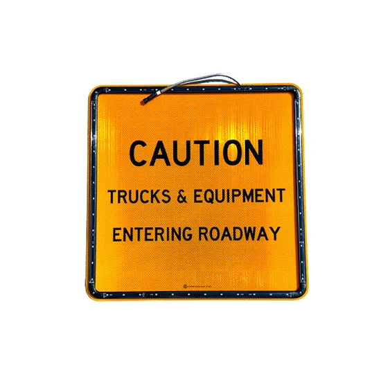 Solar LED Signs Flashing 10W Custom Square Shape Solar Flashing Sign