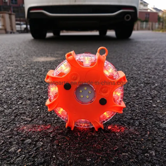 New Sequential Emergency LED Magnetic Traffic Warning Road Flare Beacon Lighting Safety Strobe Signal Caution Lamp Car Safety Warning Light