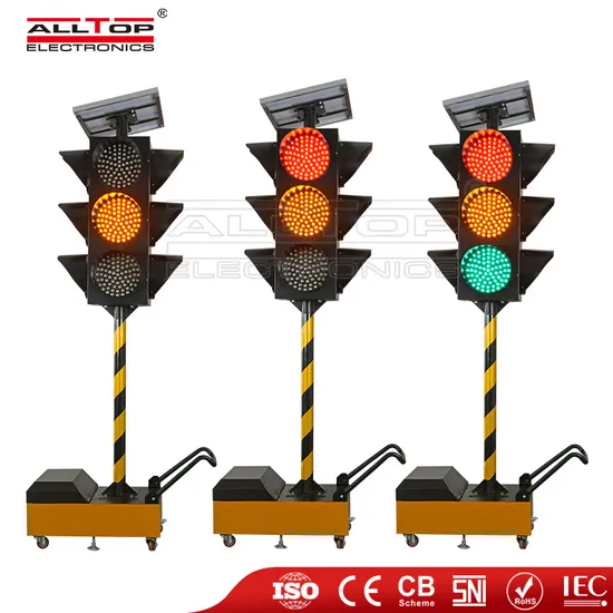 Alltop Wireless Solar Charging Energy Saving IP65 Outdoor Waterproof 75watt LED Solar Traffic Light
