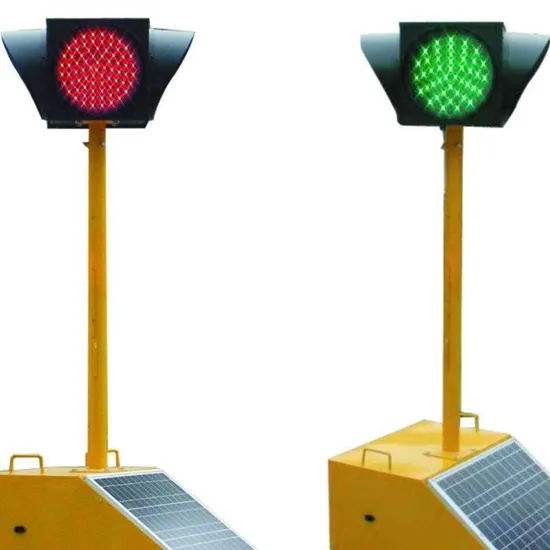 Portable Solar LED Red Cross and Green Arrow Traffic Light