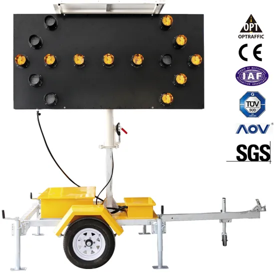 Solar Powered Portable Traffic Control Flashing LED Arrow Boards
