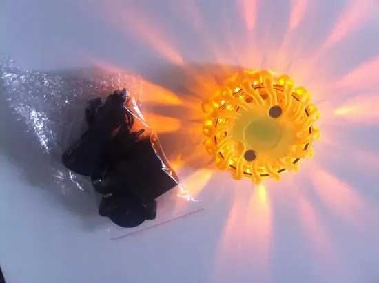 Multi-Function Rechargeable Orange Rotating Warning Lamps, CE Certificate LED Warning Light