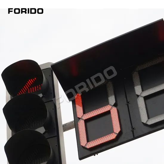 Crosswalk Forido Wooden Box Package Signal Pole Amber Light with CE