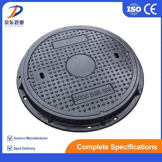 China Factory Low Price 600*450 En24 D400 C250 K7 K8 Ductile Iron Manhole Cover