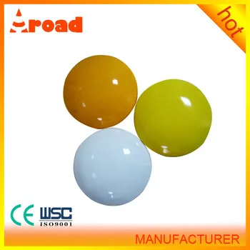 Scientific Design 4inch White/Yellow Ceramic Reflector Road Stud
