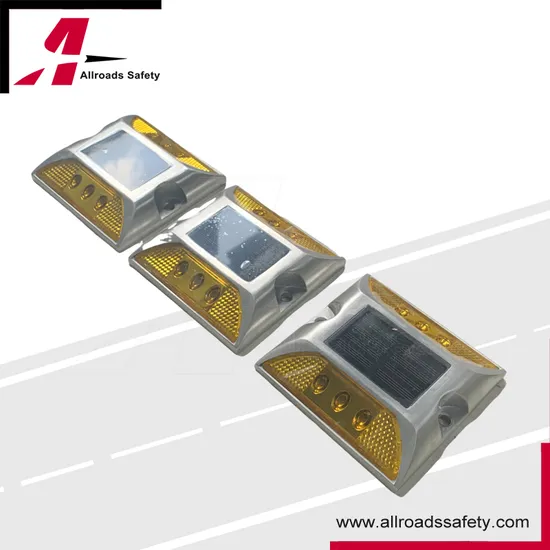 High Brightness Flashing Solar Aluminum Solar Traffic Marker Light for Roadway Safety