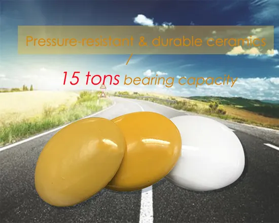 Round Shape Ceramic Road Stud Traffic Safety Reflective Marker Road Safety Studs