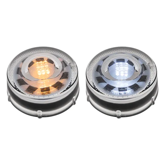 Reflective 360 Degree Remote Controlled Tempered Glass Solar Road Studs