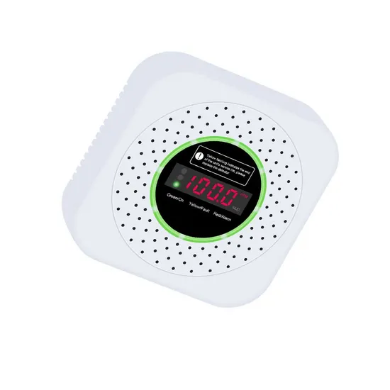 Audible and Visual Gas Alarms with LCD Display ABS Plastic Gas Leak Detector