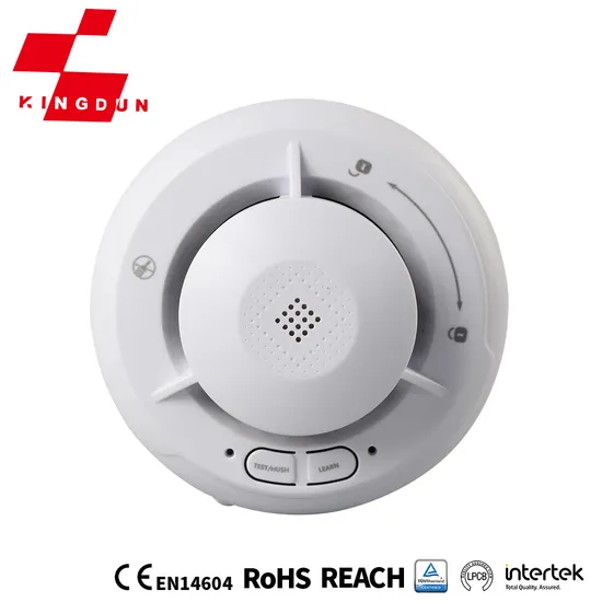 10y Battery Operated Interlinked Smoke Detector for Home Security RF868MHz