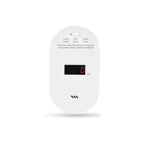 New Standalone Household Natural Gas Alarm with 10-Year Lithium Battery Natural Digital Gas Detector