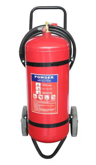 Heavy Duty 50kg Wheeled Fire Extinguisher with 40% ABC Powder
