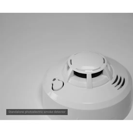 Smoke Fire Alarm Detector Standalone Sensor DC3V Battery Photoelectric Smoke Alarm