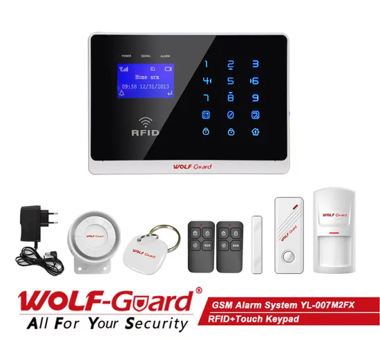 Wolf-Guard GSM Wireless Burglar Security Alarm Systems Withmotion/Door Sensors