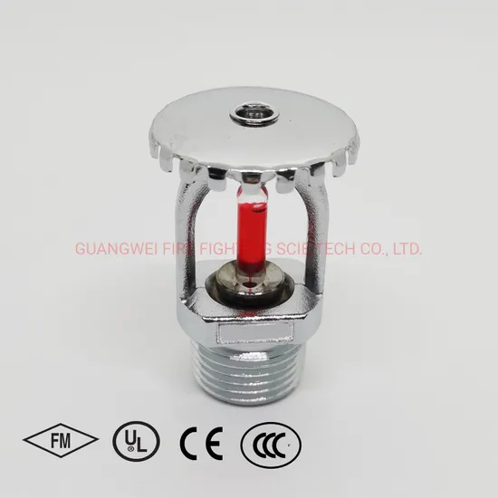 1/2 Inch Chrome Plated Finish Upright Sprinkler Head