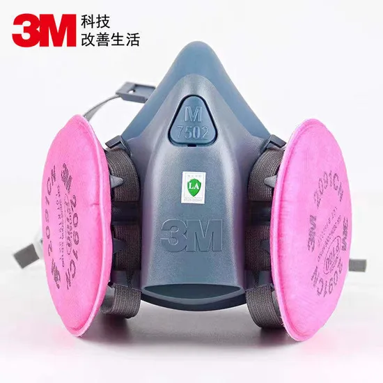 3 M Half Facepiece Reusable Respirator 7502/37082 (AAD) Medium 10 Ea/Case